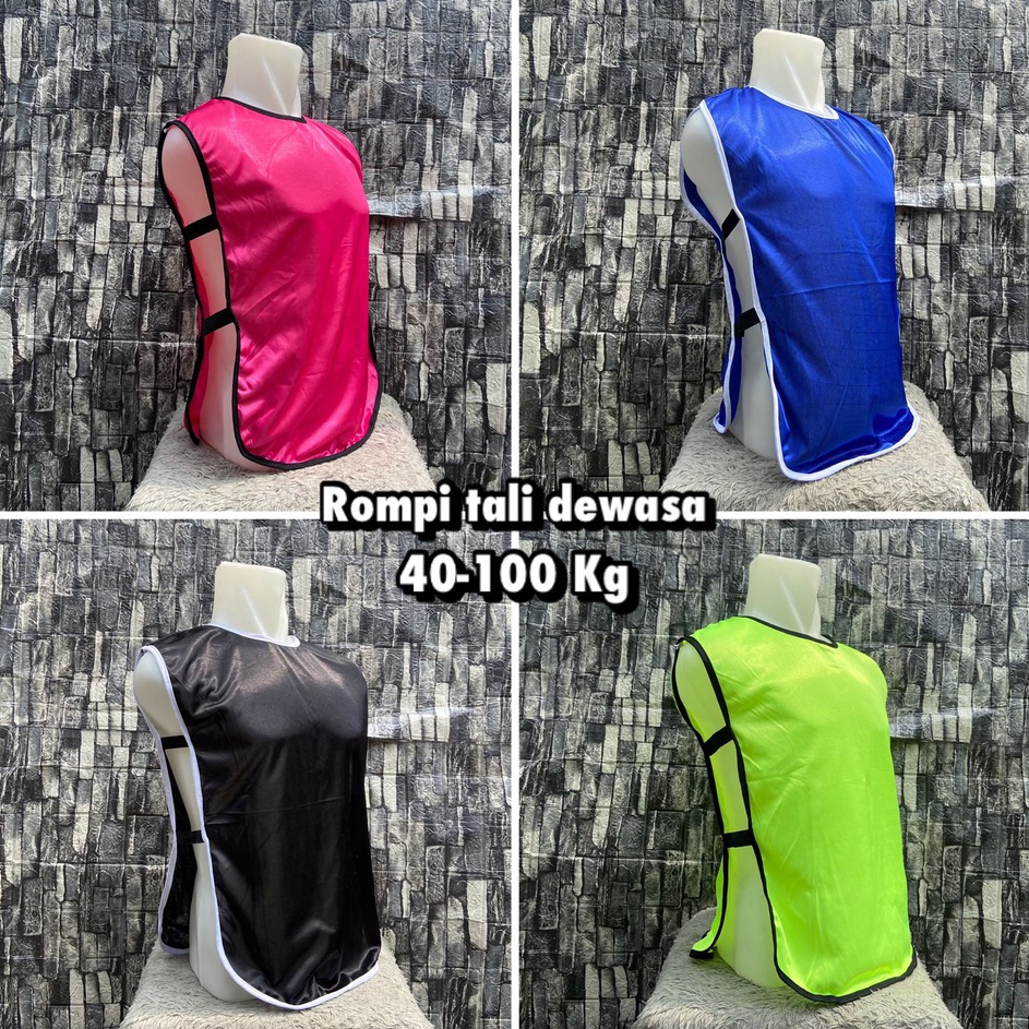 Baru Puas  Rompi karet latihan futsal polos  Rompi karet latihan bola polos