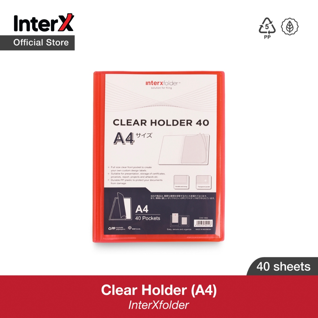 

Clear Holder A4 40 InterXfolder
