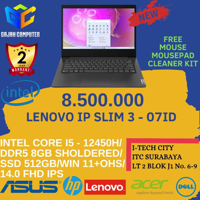 LENOVO IP SLIM 3 - 07ID