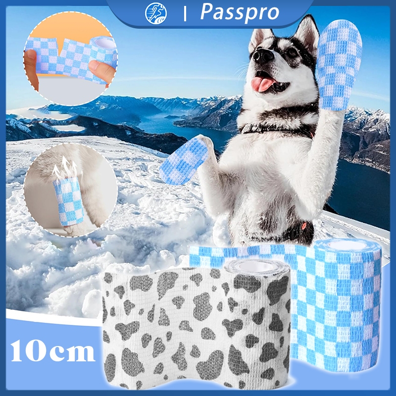 Cat Dog Bandage 10cm X 4.5m Elastic Adhesive Bandage Perban Plester Anjing Kucing