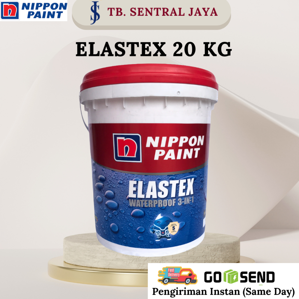 Cat Elastex Waterproof 20Kg Warna Putih Nippon Paint/Cat Tembok Anti Bocor