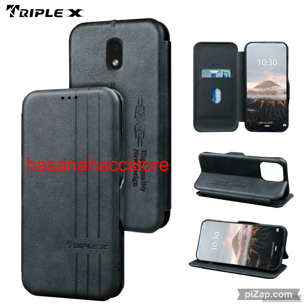 CASE UNTUK HP SAMSUNG J7 PRIME CASE FLIP KULIT DOMPET MOTIF LEATHER WALLETE