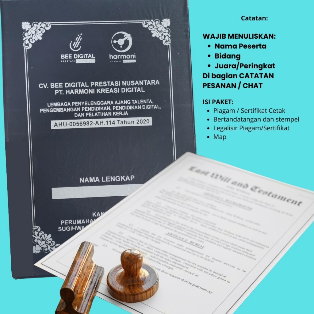 

SERTIFIKAT CETAK DAN LEGALISIR PRESTASIA 2.0