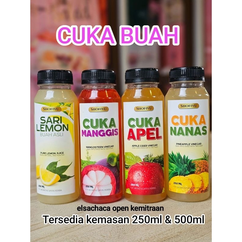 

Cuka Nanas , Cuka Manggis, Cuka Apel dan sari Lemon Shofiyu