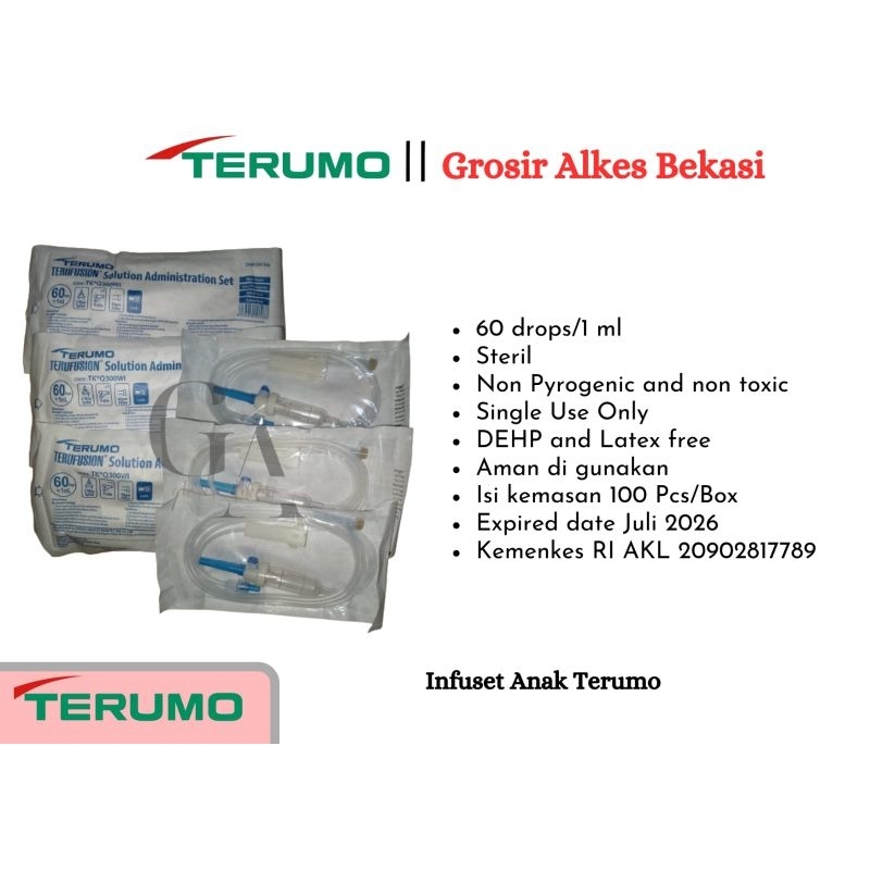 Infuset Anak Terumo l Selang Infus Terumo