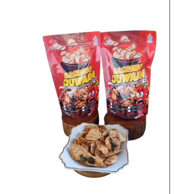 

Basreng Juwara Basreng Pedas Bumbu Seblak