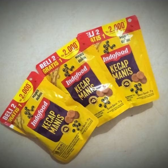 

Promo - Kecap Manis Indofood 77g Beli 2 Gratis 1