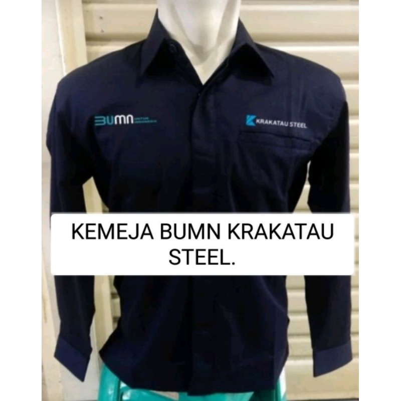 BIG SIZE KEMEJA KRAKATAU STEEL SERAGAM BUMN KRAKATAU STEEL BAJU KRAKATAU STEEL PAKAIAN DINAS KRAKATA