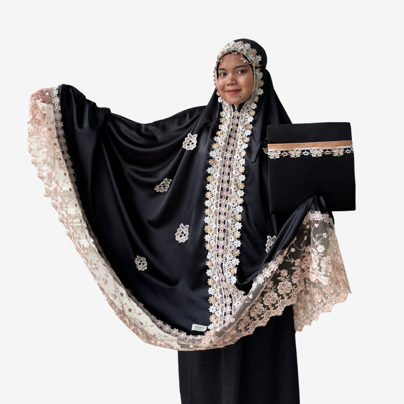 HAZNI MUKENA - Mukena Ashaira Premium Sutra Jumbo