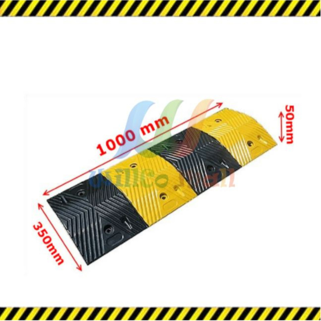 Speed Bump karet Rubber Polisi Tidur Karet 1 Meter TINGGI 5CM