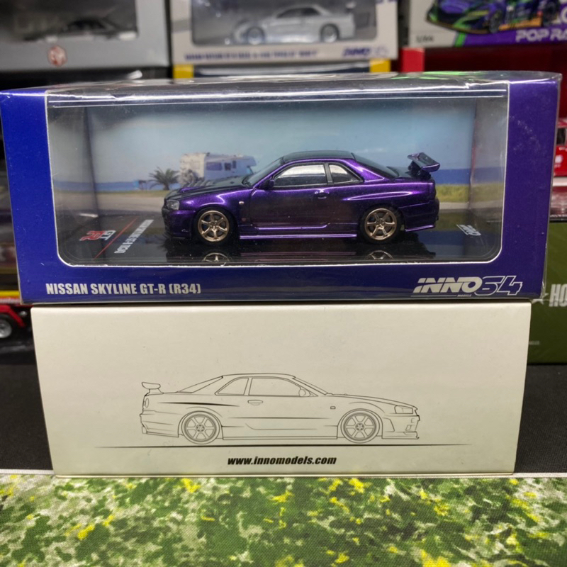 Inno64 - Nissan Skyline GT-R (R34) Midnight Purple (UNSEALED)