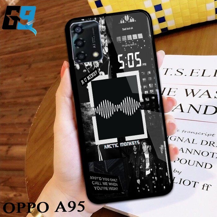 Case Oppo A95  [ BlackAesthetic 01 ] Aneka casing, case, kondom hp, custom case, case aesthetic case