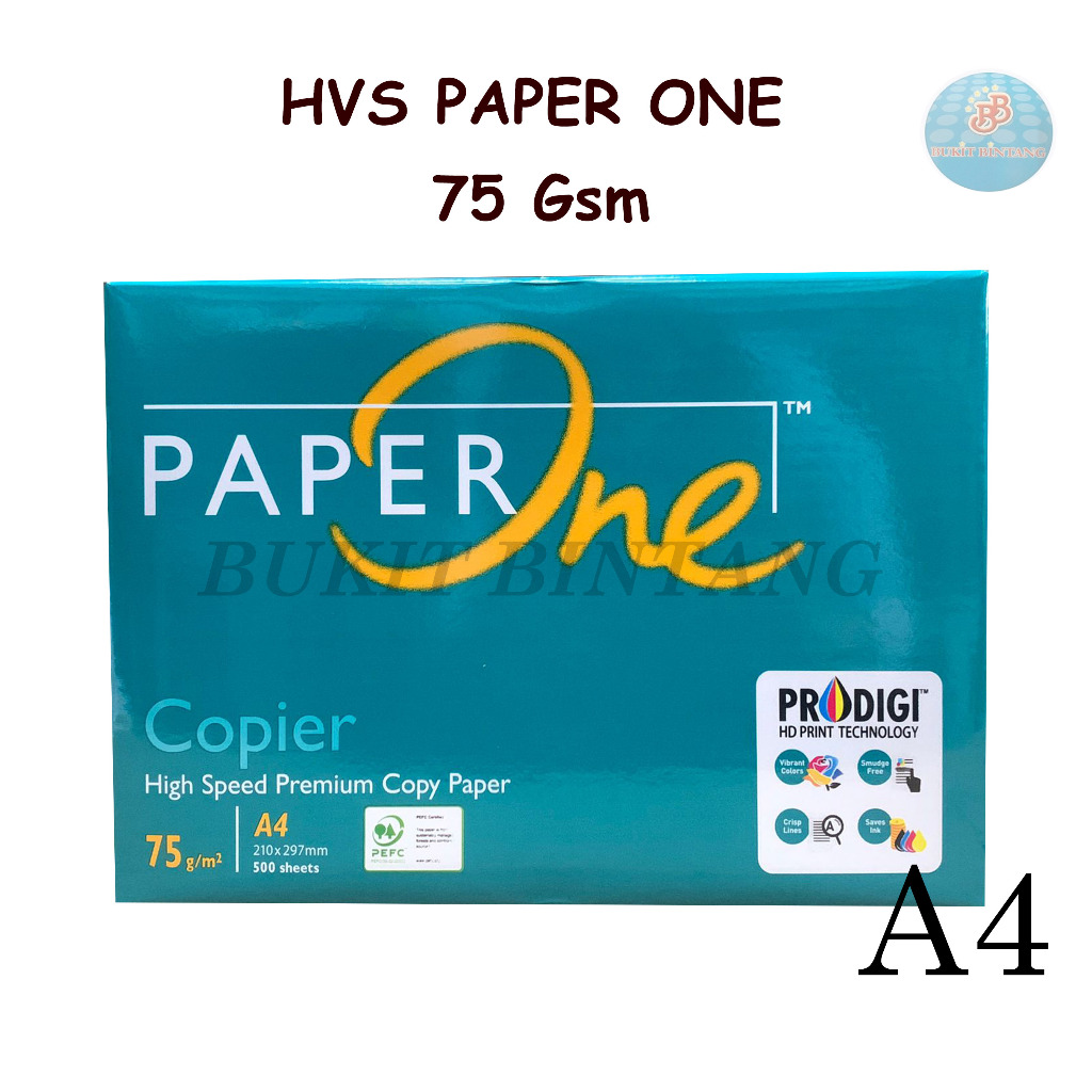 

Kertas HVS Paper One 75 Gsm Ukuran A4 ,1 RIM / 500 Lembar