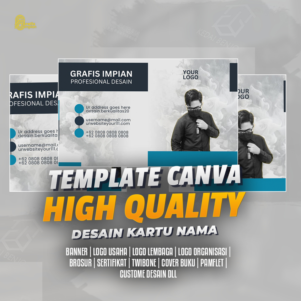 Template Canva, Desain Kartu Nama, Desain Canva, Desain Grafis, Template canva Keren, Desain Canva K