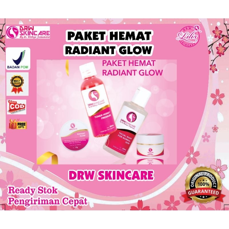 (COD) Drw Skincare Paket Hemat Radiant Acne Brightening / Radiant Acne / Radiant Glow / Radiant Brig
