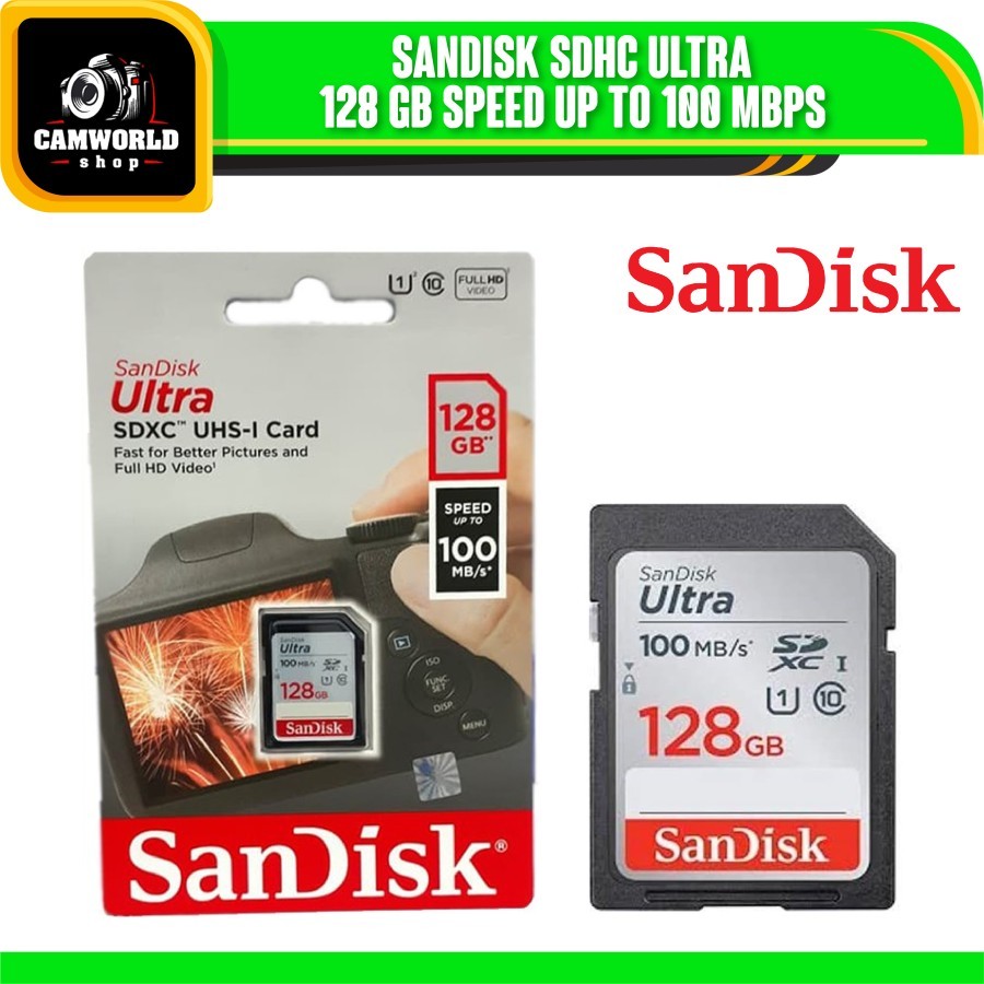 SanDisk Ultra SDXC Card 128GB Class 10