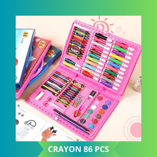 

CRAYON 86 PCS / ART SET 86 PENSIL WARNA / COLOURING SET 150 PCS, SHENAR