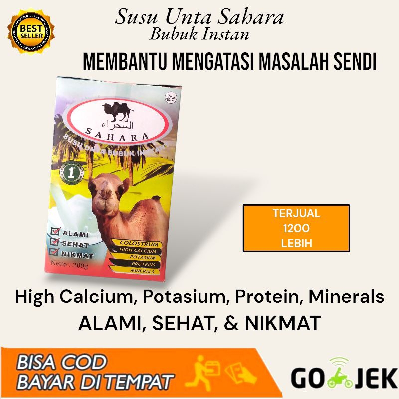 

susu unta Sahara 1 Box, 200gr, Dapat Membantu Mengatasi Masalah Sendi