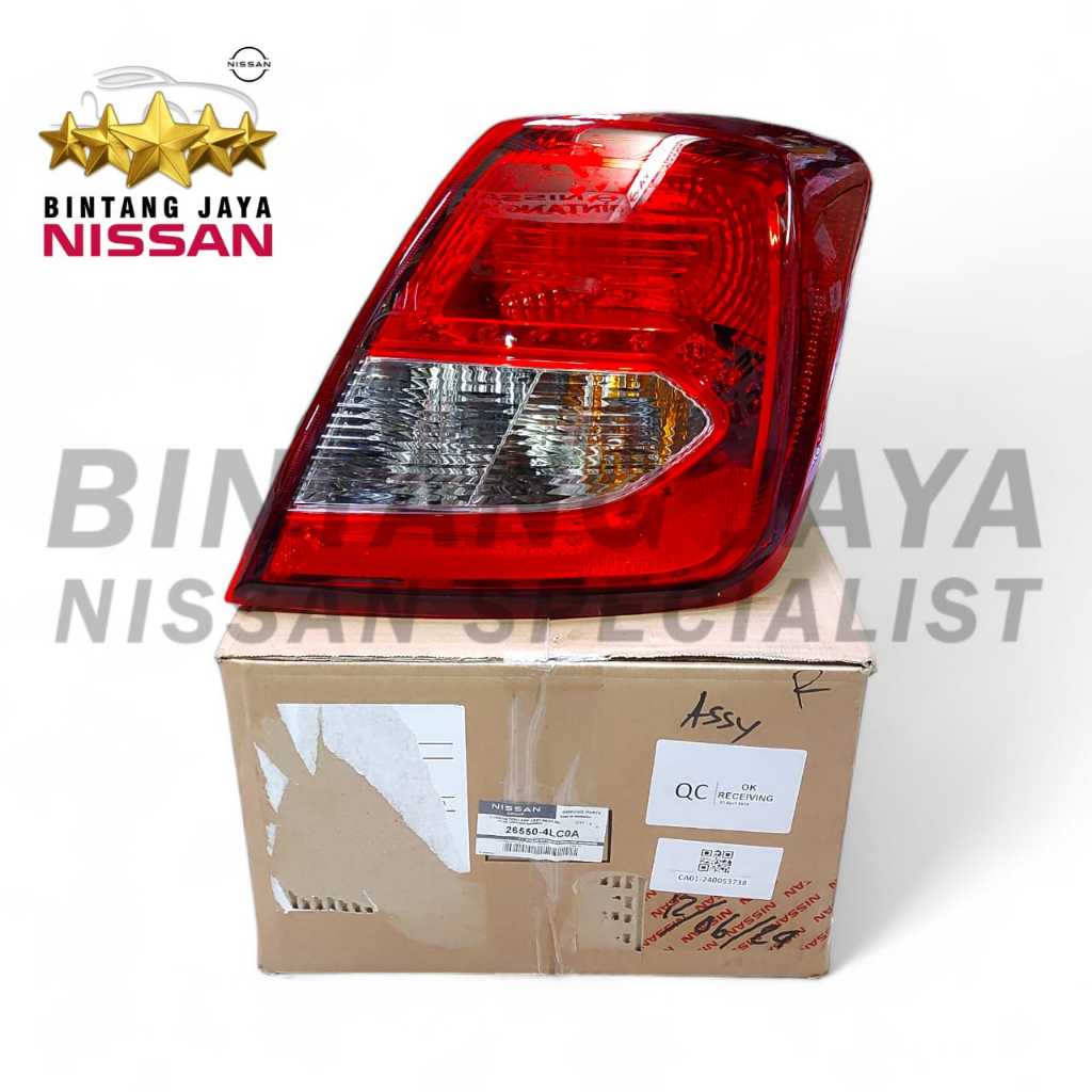 Stop Lamp Lampu Belakang Datsun Go Go+ Panca Cross Original Nissan Stoplamp