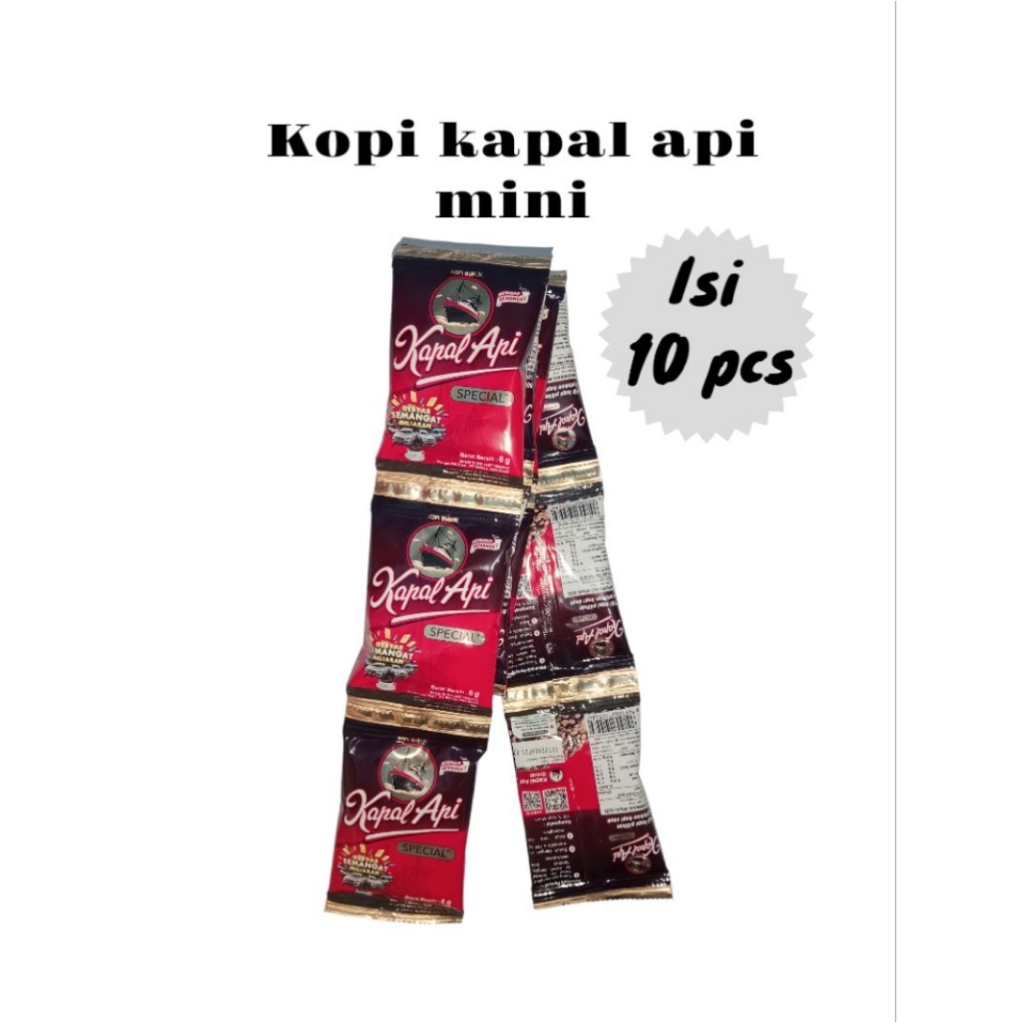 

(GROSIR) KopiSpecial Mini tanpa gula 10 sachet x 6 gr [HARGA 1 RENTENG] kopi mini / kapal api / kopi Luwak