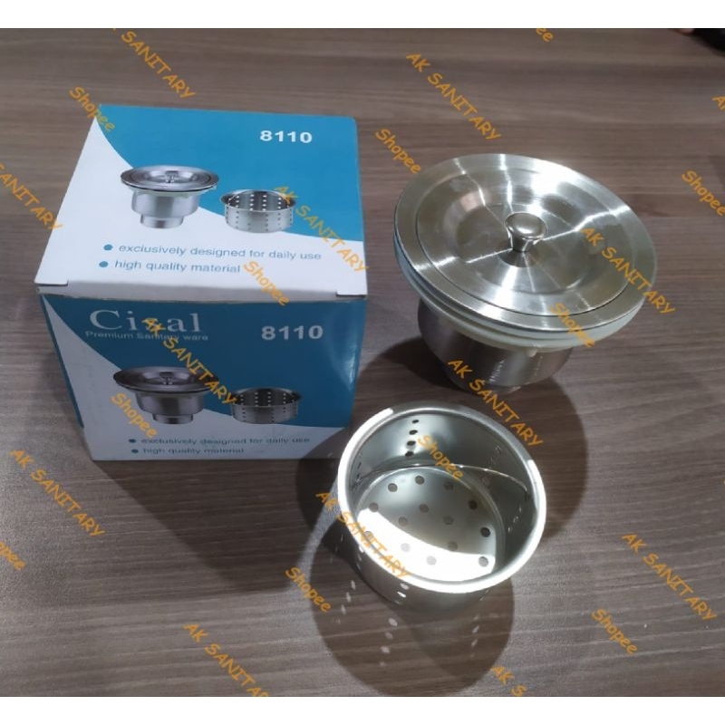 Afur BCP - Sink Stainless Steel CISAL / Afur BCP Saringan Bak Cuci Piring 4" inch CISAL