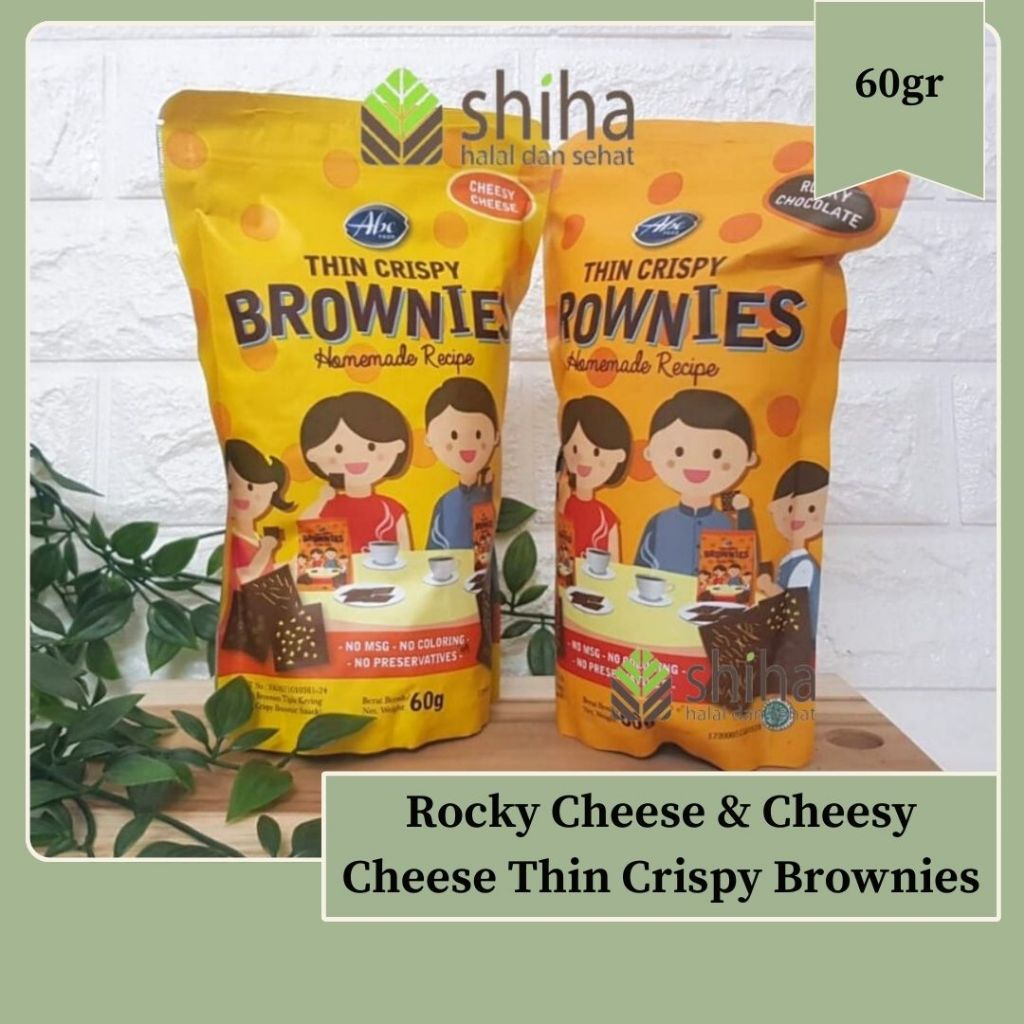 

ABE Food Thin Crispy Brownies | Healthy Snack | Krispi Brownies Sehat Non MSG Tanpa Pengawet