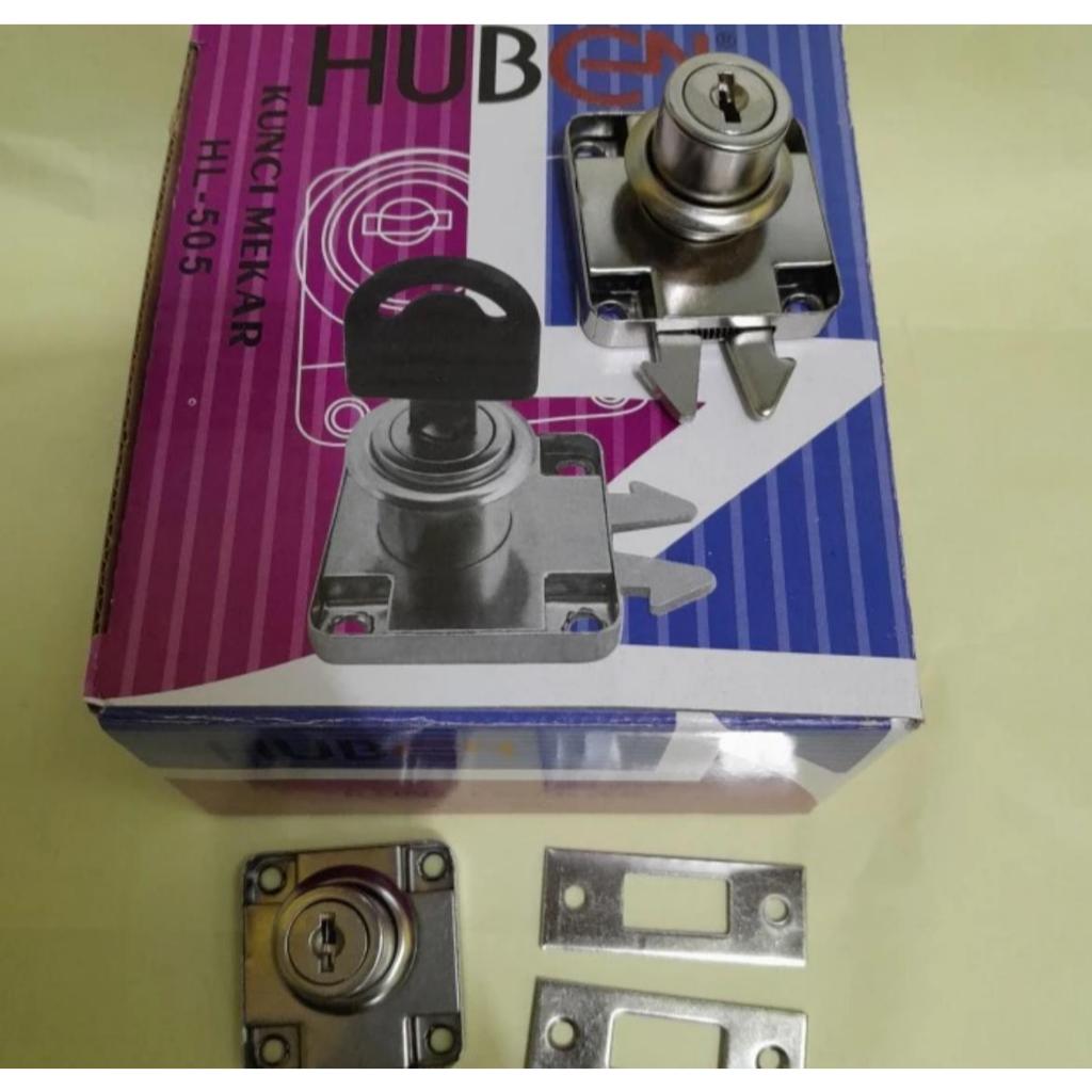 Kunci Laci Mekar HUBEN HL 505 / Kunci Sliding Lemari HL - 505 Huben