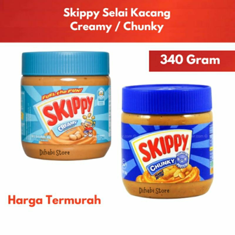 

Skippy Selai Kacang Creamy & Chunky 340 Gram