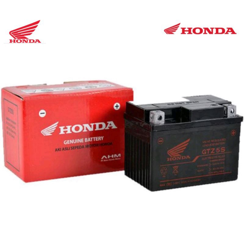 accu aki baterai GTZ5S GS aki supra x 125,cb verza,crf, vario 110 cw,verza 150 asli honda