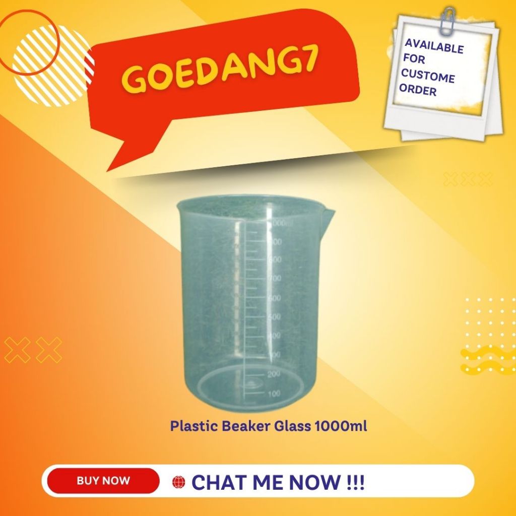 Plastic Beaker Glass 1000ml