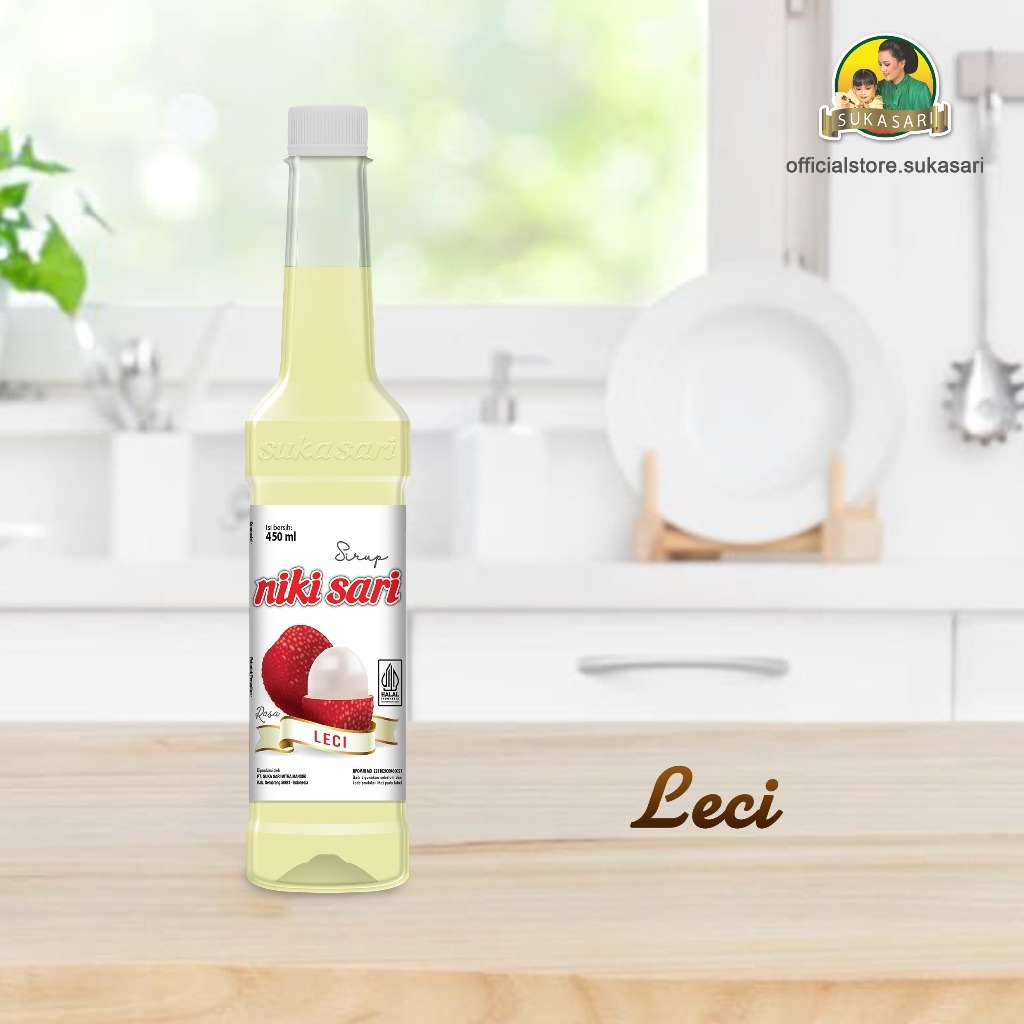 

Nikisari Syrup Leci 450ml Sirup Sesegar Buah Asli