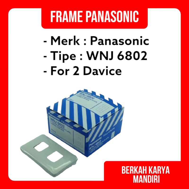 Frame Panasonic WNJ 6802 / Papan Saklar Stop Panasonic