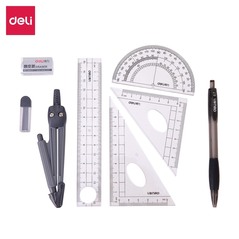 

Deli Penggaris Ruller Set Sekolah Skala Akurat Praktis Dan Mudah Dibawa 9591 KODE U5G7