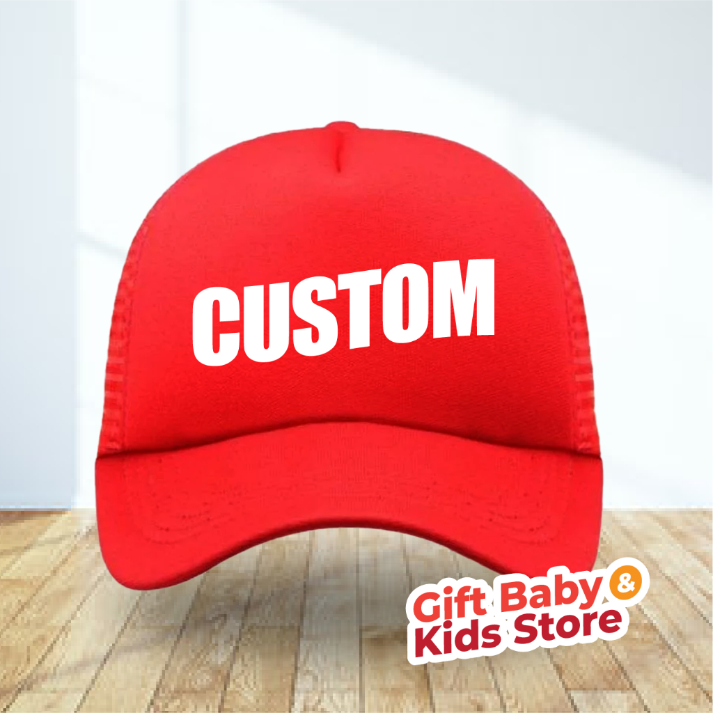 Topi Custom / Topi Sablon / Topi Jaring Polos