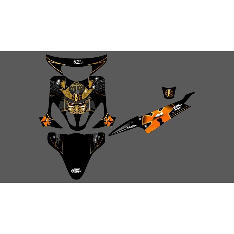 STRIPING STICKER TRANSPARAN ARAI SAMURAI MIO SPORTY