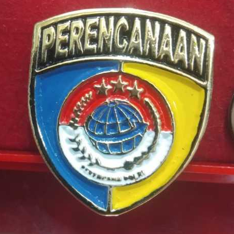 WING BREVET LENCANA PIN PERENCANAAN POLRI MAGNET