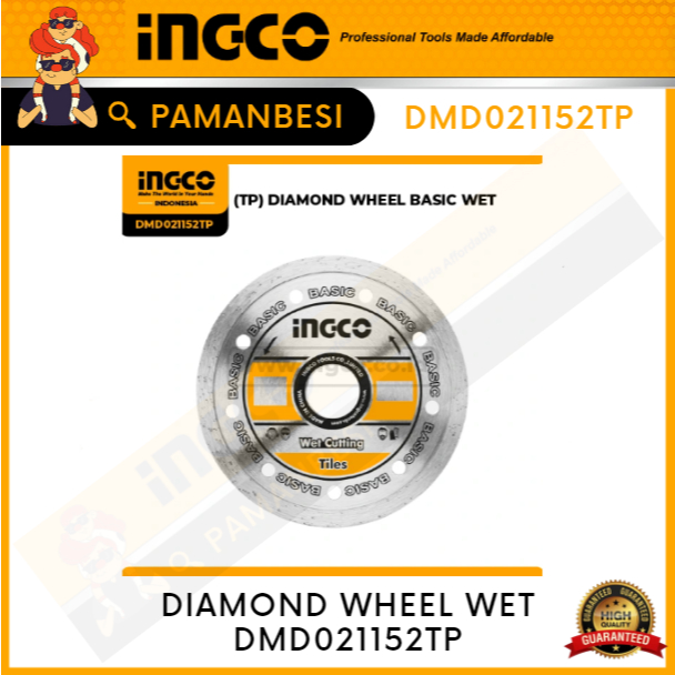MATA GERINDA INGCO POTONG KERAMIK DIAMOND WHEEL BASIC WET DMD021152TP