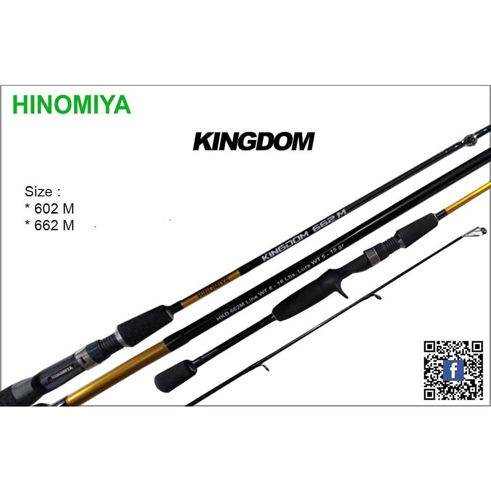 Rod BC / BAITCASTING HINOMIYA KINGDOM 602M / 180cm (Line Test 5-12lbs)