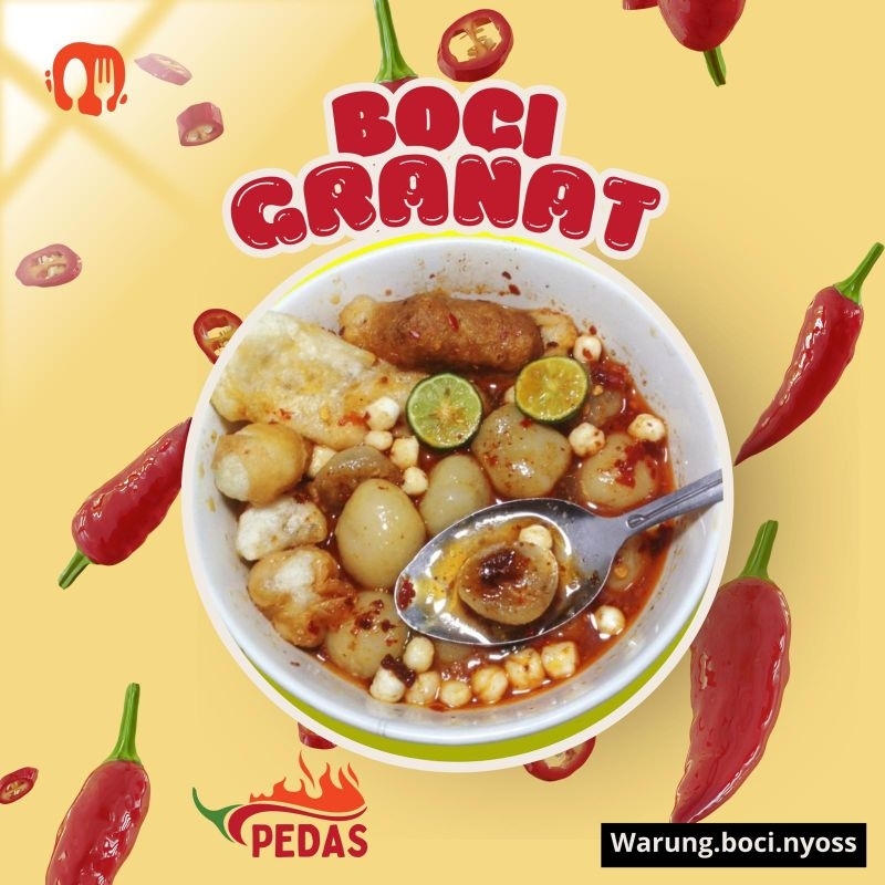 

Bakso Aci GRANAT/Ayam suwir/pedasss