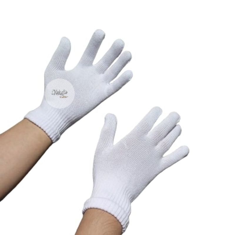 sarung tangan rajut putih/sarung tangan dewasa putih