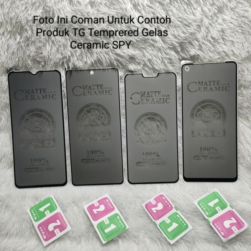 TG Temprered Glass Ceramic Spy Realme 6 Pro Anti Gores Matte Privacy Anti SPY
