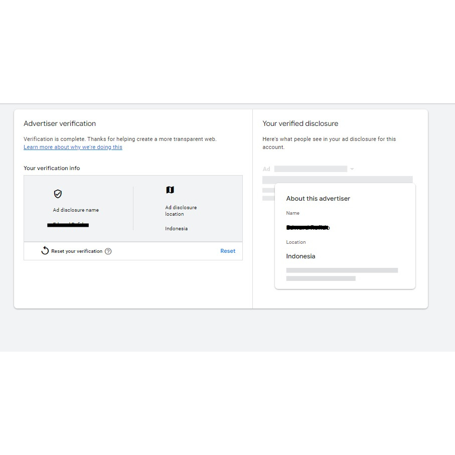 Akun Google Ads Aktif Sudah Verifity