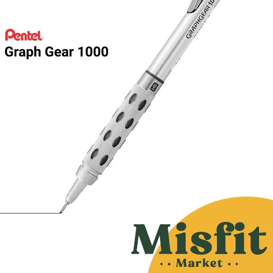 

KODE C8V7 Pentel Graph Gear 1 Mechanical Pencil 3 4 5 7 9 mm GraphGear Pensil Mekanik Drafting