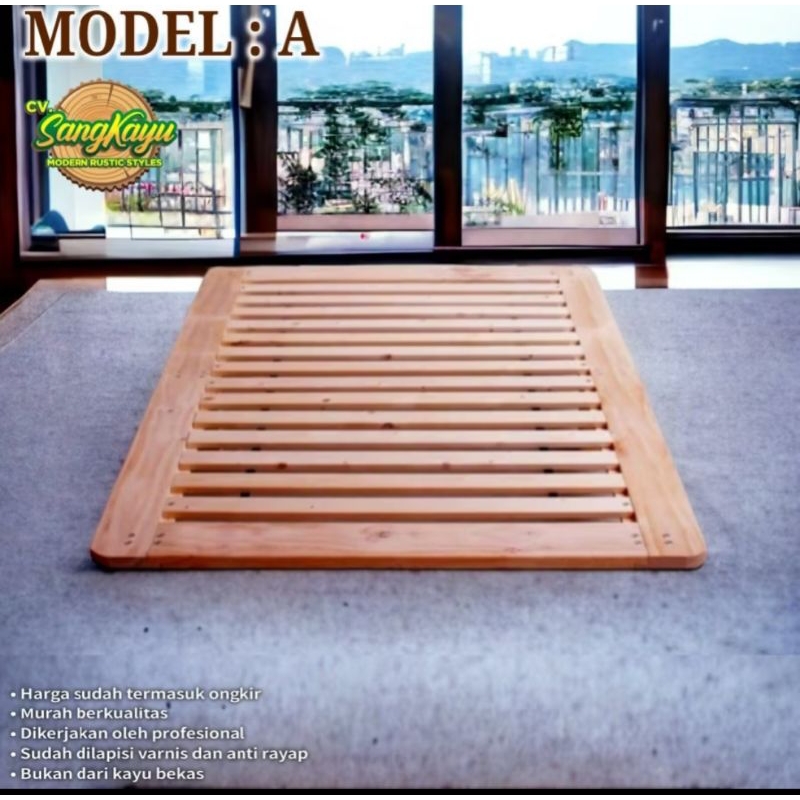 Divan Kayu mahoni 180x200 cm Divan minimalis Divan Alas matras