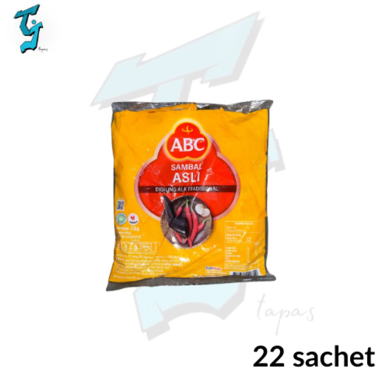 

ABC Sachet Sambal Asli isi 22sachet