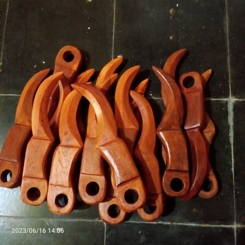 Kerambit Kayu Jati Latihan Silat Beladiri l/Kerambit Silat/Kerambit PSHT/Kerambit