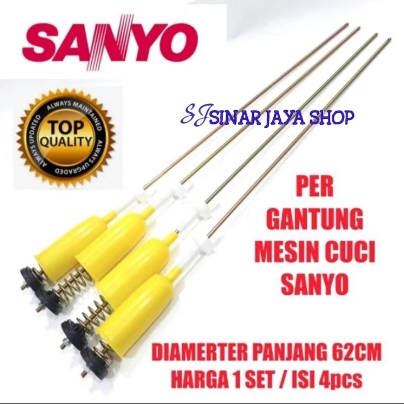 SHOCK BREAKER SUPSENSI PER GANTUNG MESIN CUCI SANYO TOP LOADING
