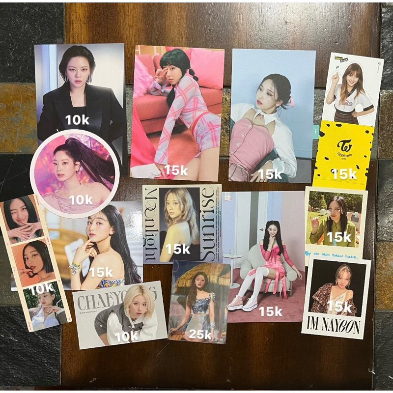clearance sale twice official postcard sticker polaroid nayeon jeongyeon momo sana jihyo mina dahyun