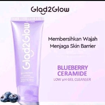 Glad2GLOW Facial cleanser bluebery ceramide ph cleanser
