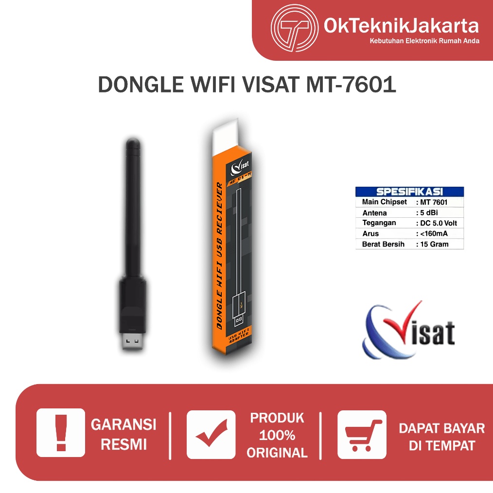 BISA COD Usb Wifi Wireless Adapter 15 Mbps Usb Dongle Wifi Visat MT 761 Untuk Receiver Parabola set 